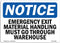 Emergency Exit OSHA Notice Sign | Aluminum Material Handling Sign | Protect Your Business & Work Site | Made in USA