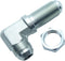 2 Piece 1/2#8 JIC 37° Male Flare to #8 1/2 JIC 37° Flare Bulkhead 90 Degree Elbow Hydraulic Steel Fitting