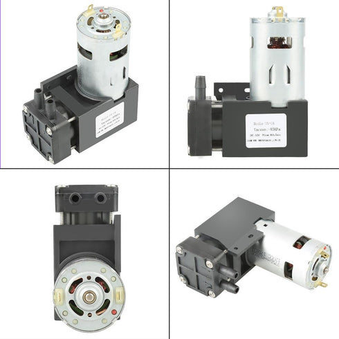 FTVOGUE Oilless Vacuum Pump Mini DC12V 42W Brush Piston Pressure Pump Flow 40L/min