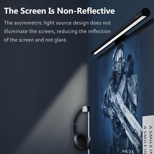 Dimming Monitor Light Bar, Touch E-Reading Monitor Light Lamp, No Screen Glare Stepless USB LED Hanging Light for Work