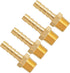 SUNGATOR 1/4 Inch Hose Barb Fittings, Brass Air Hose Fittings, 4 Pack for Compressor Repair Kit