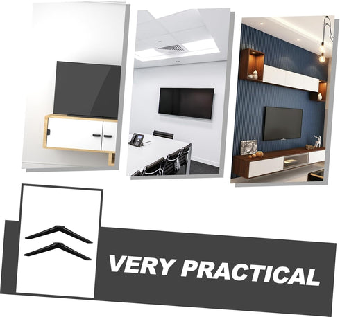 1pair MAGICLULU Tv Stand Legs Replacement Tv Pedestal Feet Robust Support Modern Design Easy Installation