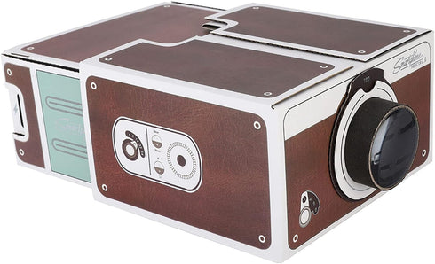 TOPINCN 8X Mini DIY Smartphone Projector, Magnification, Portable Home Cinema Mobile Phone Projector Smart Portable