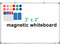 H-Qprobd 36"x24" Magnetic Whiteboard, Large Dry Erase Board with Aluminum Frame, Includes 6 Markers, 2 Erasers & 12