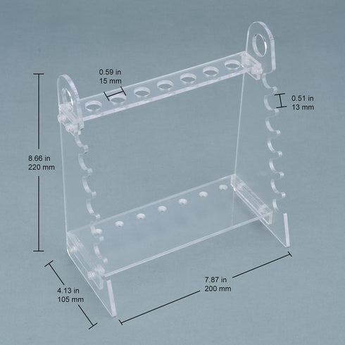 stonylab Pipette Rack, Detachable Plexiglass Pipette Holder Stand Pipet Rack with 1.5 cm Hole Diameter