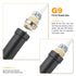 G9 8 95mm PATIKIL Light Socket Rings Kit, Lamp Shade Holder Adapter Plastic Ring Replacement with Removal Tool for Lamp