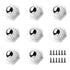 8 Pack Self Adhesive Caster Wheels, 360° Rotation Mini Wheels for Small Appliances, Stainless Steel Rollers