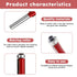 Ovrimelle 4PCS Set, 1/4 Inch Professional Flush Trim Router Bit Shank Top Bearing Hard Alloy Flush Trim Cut Router Bit