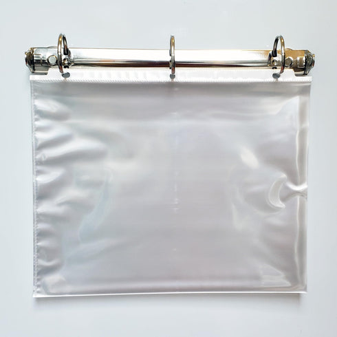 Louie Magnetic Hanging Loose Leaf 3-Ring, 1 1/2" Capacity D-Ring for Organization on Refrigerators, File Cabinets
