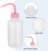 PATIKIL 250ml Wash Bottle, 6pcs Plastic Squeeze Bottle for Green Soap Cleaning and Irrigation, Pink Clear