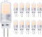 YUIIP G4 LED Light Bulb 2W AC/DC 12V Warm White 2700K Bi-Pin Base Lamp for Landscape Chandelier Lighting, Pack of 10
