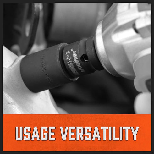 HORUSDY 5-Piece Impact Socket Adapter Set, 1/4, 3/8, 1/2" SAE Cr-V Steel Impact Adapter Set