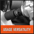 HORUSDY 5-Piece Impact Socket Adapter Set, 1/4, 3/8, 1/2" SAE Cr-V Steel Impact Adapter Set