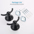 FILTA Wall Mounted Towel Hooks for Bathrooms, Matte Black Bath Towel Hook (2 Pack)