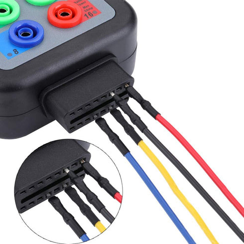 Banana Plug Jumper Wires Kit, 16pcs 4mm Stackable Breadboard Jumper Test Lead, Male to Female for Electrical Testing