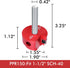 PVC Fitting Saver with 1- -Inch Head Aluminum, PVC Pipe Reamer for Water, Drain, and Vent Lines