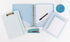 Steel Mill & Co Cute Decorative Hardcover 3 Ring Binder, 1 Inch Round Rings, Light Blue Dots, Organizer for