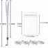 Lanyard with Badge Holder 6 Pack, Neck Lanyards in White and Black for Office, Cruise, Keys, Waterproof