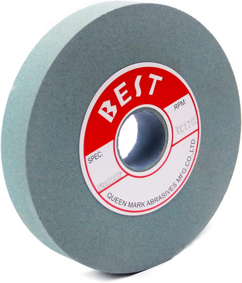 Utoolmart 6 Inch Green Silicon Carbide Grinding Wheel, 120 Grit for Surface Grinding, 1 Piece