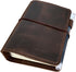 newestor Travelers Notebook Cover, Passport Size with Inner Pockets, Card Slots, and Pen Holder, Dark Brown