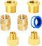 Brass Fitting 7pcs, 1/2" X 3/8" NPT Kit, Reducing Adapter, Hex Nipple, Reducing Hex Bushing