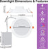 6 Inch 16W Box,1350 Alexa,Dimmable -1Pack SikSog Smart Recessed Lighting RGBCW Color Changing LED Downlight