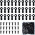 100 Pieces Picture Frame Turn Button Fasteners with 100 Screws, Hardware Backing Clips Set