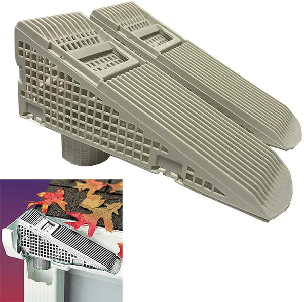 The Gutter Guard - Wedge Eliminates Downspout Pipe Clogs from Leaves and Debris, 2-Pack