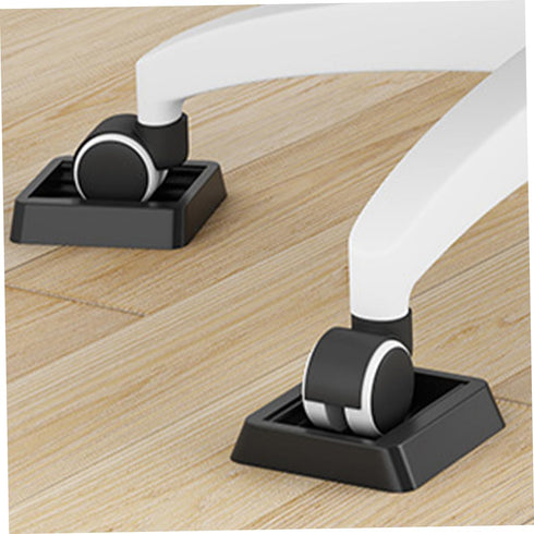 6pcs Cabilock TPU Chair Wheel Stoppers for Office Home Use Flexible Slip Furniture Pads Wheel Slot Fixation for Rolling