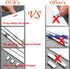 Push Stapler, Binder Clips Paper Clamps Desktop Stapler with 50pcs Reusable Stainless Steel Refill Clips