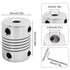 AFUNTA 5 Pcs Flexible Couplings 5mm to 8mm for NEMA 17 Stepper Motors - Compatible with Small CNC Machines & 3D Printers