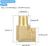 uxcell Brass Pipe Fitting 90 Degree Street Elbow Brass 1/4" NPT Pipe Connector for Gas, Air, Oil, Propane, 2pcs