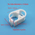 50PC 3-6mm Heat Resistant Hose Clamps, Plastic Small Tubing Clips for Flow Control Shut Off Pinch Valve for Laboratory