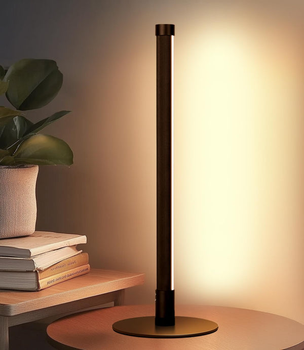 Allbluee Upgraded LED Table Lamp, Stepless Dimmable Bedside Lamp with 3 Color Temperature,