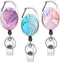 Heavy Duty Retractable Badge Reel with Carabiner, Cute Badge Holder ID Name Badge Reels for Office