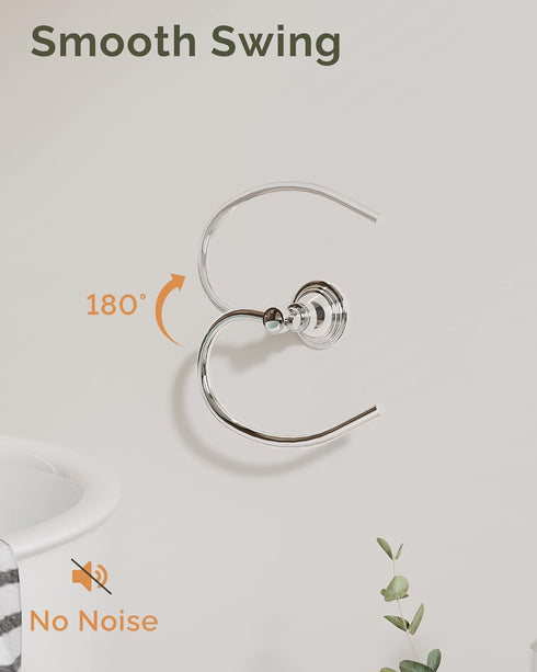 Towel Ring, Stainless Steel Hand Towel Holder for Bathroom Wall Mount, Heavy Duty Towel Hanger for Kitchen, Bath