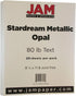 JAM PAPER Metallic 32lb Paper - 120 GSM - 25 Sheets/Pack - Opal Ivory Stardream Metallic - 8.5 x 11