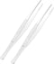 2 PCS 7.1 Inch 304 Stainless Steel Tweezers, Blunt Serrated Tip, Multipurpose Tool for Garden, Home, Lab, Craft Repair