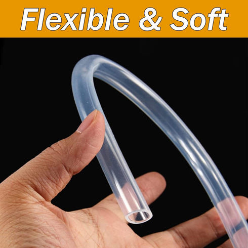 15/64" 5/16" 3.28 TOP-VIGOR Silicone Tubing ID x OD Feet Length, Food Grade Silicone Rubber Tube Soft Silicone Hose