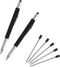 Multifunction Tool Pen, 6 in 1 with Ballpoint Pen, Touch Screen Stylus, Ruler, Screwdrivers