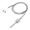 MECCANIXITY K Type Thermocouple Temperature Sensor Probe, 1/2" NPT Thread 8x50mm 6.6ft Wire 0 to 800°C