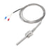 MECCANIXITY K Type Thermocouple Temperature Sensor Probe, 1/2" NPT Thread 8x50mm 6.6ft Wire 0 to 800°C