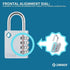 XD40 4 Digit Combination Lock, Padlock for School Gym Locker, Fence, Toolbox, Case Storage (1-Pack, Blue)