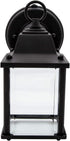 3000K 650 Maxxima LED Porch Lantern Outdoor Wall Light - Features Clear Glass, Warm White, Lumens, Dusk to Dawn