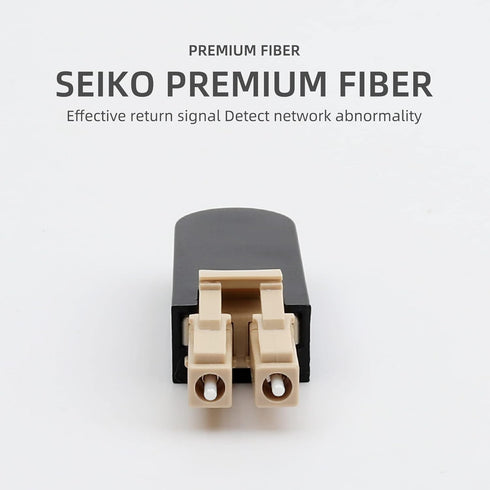 Fiber Optic Loopback Adapter, LC/MM Fiber Optic Signal Loop Connector (LC/UPC MM-50/125)
