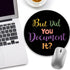 lebrocoli 8.6 8.6 inch Funny Work Mouse Pad, Small Round Mouse Pads for Desk, Mini Travel Mousepad for Wireless