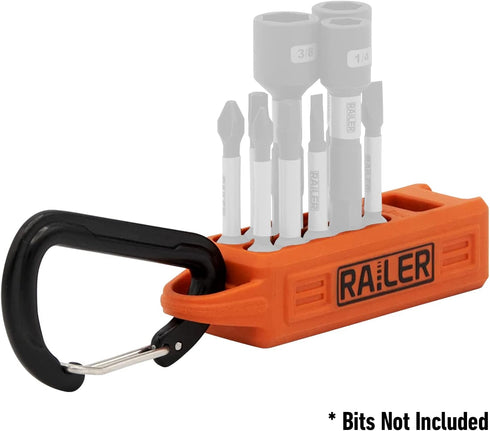 Screwdriver Magnetizer Bit Holder Organizer, 10-Hole Magnetizer/Demagnetizer with Carabiner