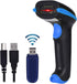 WoneNice 2.4G Wireless Barcode Scanner 1D Handheld Cordless Barcode Reader for Retail, Warehouse,