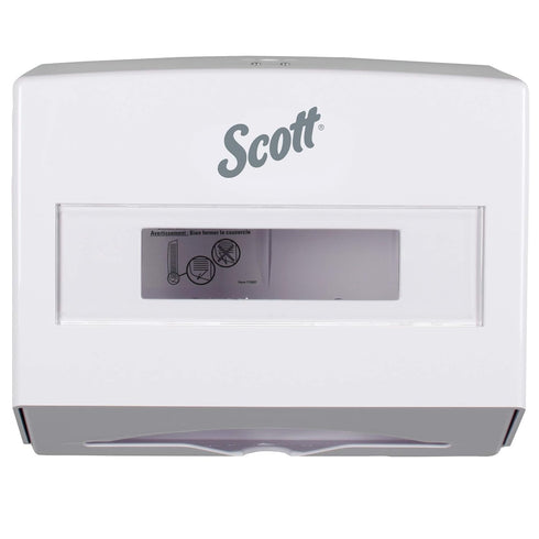 Scott Professional Scottfold Compact Paper Towel Dispenser (09214), Small Towel Dispenser, White