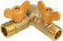 SHANOER Solid Brass Y Ball Valve, Comfort Grip for Oil and Gas Hoses Connector